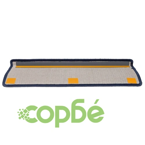 Изтривалки за стълби 15 бр. 65x21x4 см, тъмносиви и сини, правоъгълни, кант ➤ топ цена ➤ sorbe.bg