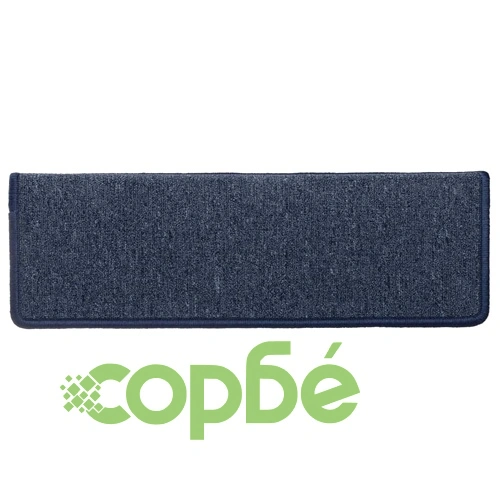 Изтривалки за стълби 15 бр. 65x21x4 см, тъмносиви и сини, правоъгълни, кант ➤ топ цена ➤ sorbe.bg