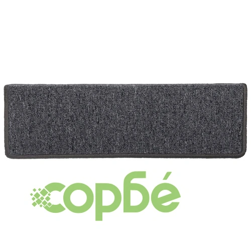 Изтривалки за стълби 15 бр. 65x21x4 см, тъмносиви, правоъгълни, кант ➤ топ цена ➤ sorbe.bg