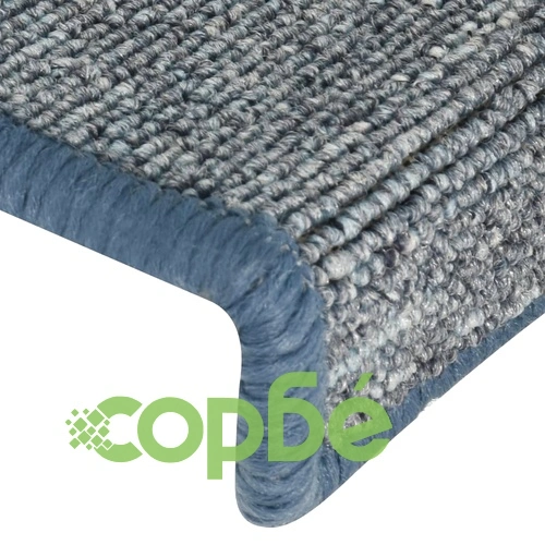 Изтривалки за стълби 15 бр. 65x21x4 см, светло сиви и сини, правоъгълни, кант ➤ топ цена ➤ sorbe.bg