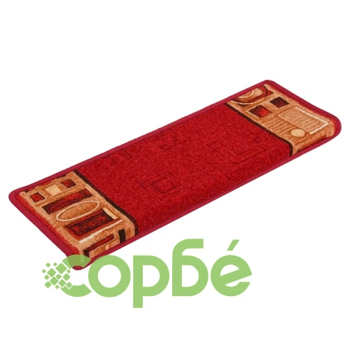 Самозалепващи стелки за стъпала, 15 бр, 65x21x4 см, червени ➤ топ цена ➤ sorbe.bg