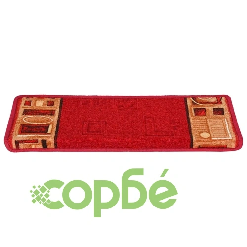 Самозалепващи стелки за стъпала, 15 бр, 65x21x4 см, червени ➤ топ цена ➤ sorbe.bg