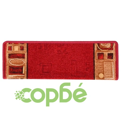 Самозалепващи стелки за стъпала, 15 бр, 65x21x4 см, червени ➤ топ цена ➤ sorbe.bg