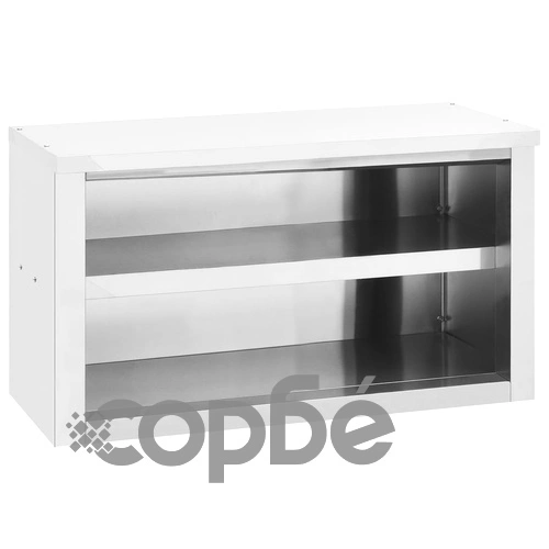 Кухненски стенен шкаф, 90x40x50 см, неръждаема стомана ➤ топ цена ➤ sorbe.bg