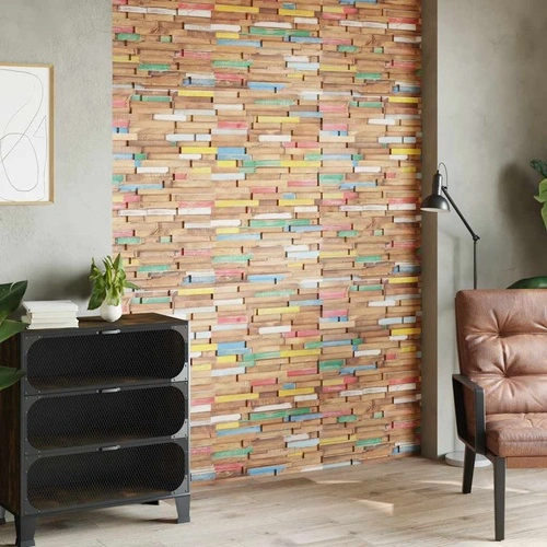 Стенни облицовъчни панели 10 бр 1,03 м² тиково дърво масив ➤ топ цена ➤ sorbe.bg