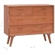 Шкаф с чекмеджета, 90x35x75 см, тиково дърво масив