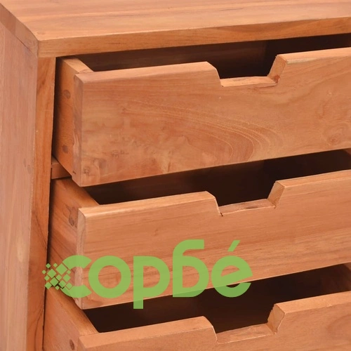 Нощен шкаф, 40x30x40 см, тиково дърво масив ➤ топ цена ➤ sorbe.bg