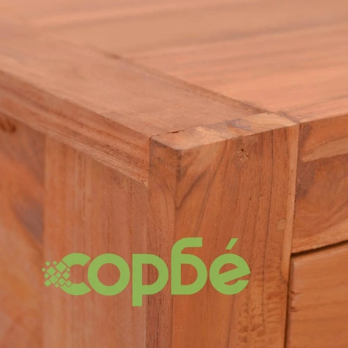 Нощен шкаф, 50x30x35 см, тиково дърво масив ➤ топ цена ➤ sorbe.bg