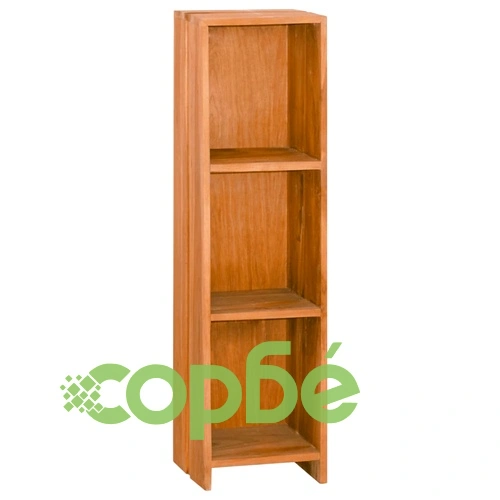 Етажерка за книги, 30x30x110 cм, тиково дърво масив ➤ топ цена ➤ sorbe.bg
