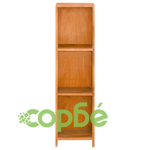 Етажерка за книги, 30x30x110 cм, тиково дърво масив ➤ топ цена ➤ sorbe.bg