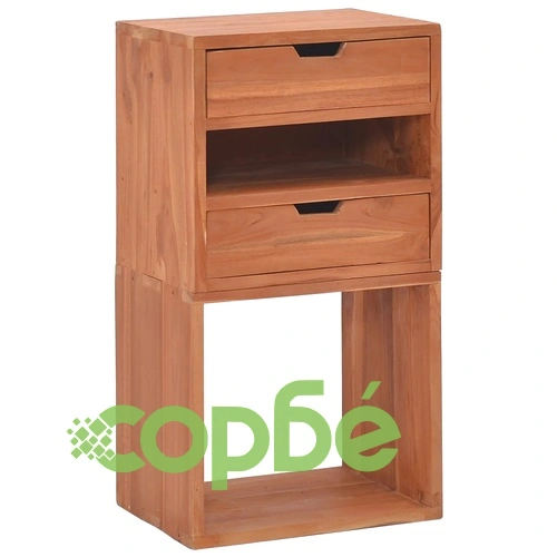 Шкаф за съхранение, 40x30x76 см, тиково дърво масив ➤ топ цена ➤ sorbe.bg