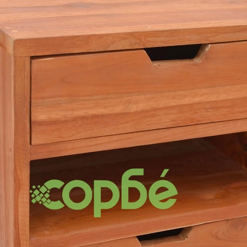 Шкаф за съхранение, 40x30x76 см, тиково дърво масив ➤ топ цена ➤ sorbe.bg