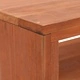 ТВ шкаф с колелца, 110x30x40 cм, тиково дърво масив