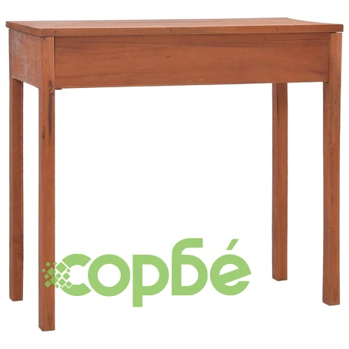 Офис бюро, 81x40x75 см, тикова дървесина масив ➤ топ цена ➤ sorbe.bg