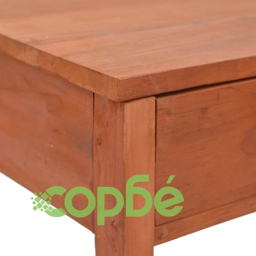 Офис бюро, 81x40x75 см, тикова дървесина масив ➤ топ цена ➤ sorbe.bg