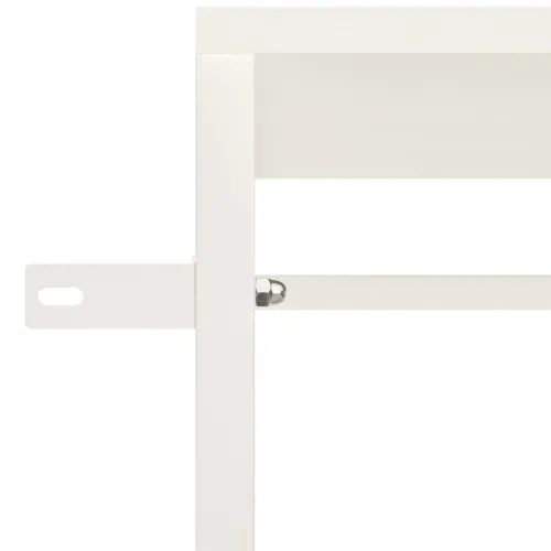 Гардероб, бял, 90x40x167 см, метал и ПДЧ ➤ топ цена ➤ sorbe.bg