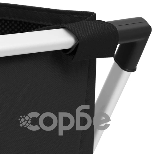 Кош за сортиране на пране с 3 секции, черен ➤ топ цена ➤ sorbe.bg