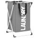 Кош за сортиране на пране, сив