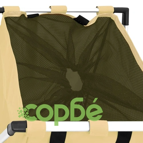 Кош за сортиране на пране, кремав ➤ топ цена ➤ sorbe.bg