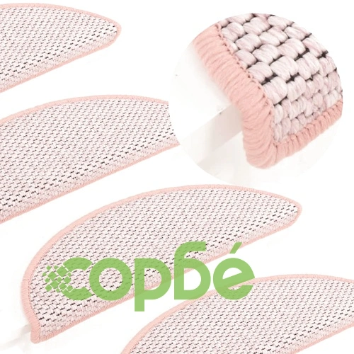 Самозалепващи стелки за стълби сизал 15 бр 65x21x4 см розово ➤ топ цена ➤ sorbe.bg