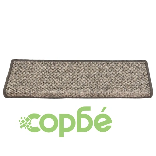 Стелки за стълби, вид сизал, 15 бр, 65x21x4 см, сиво и бежово ➤ топ цена ➤ sorbe.bg