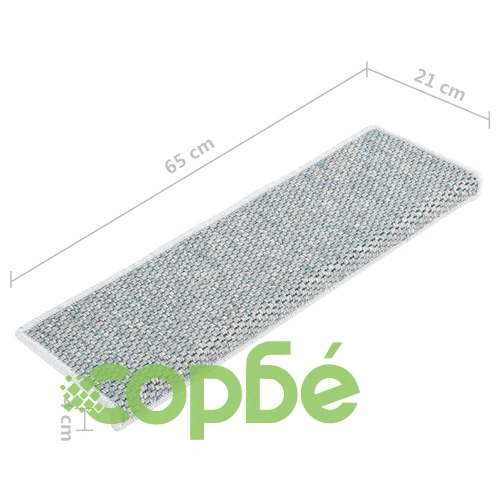 Самозалепващи стелки за стълби вид сизал 15 бр 65x21x4 см сини ➤ топ цена ➤ sorbe.bg