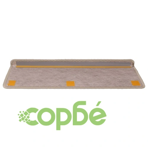 Самозалепващи стелки за стълби вид сизал 15бр 65x21x4см пясъчни ➤ топ цена ➤ sorbe.bg