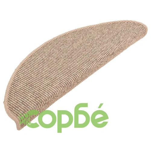 Изтривалки за стълби, 15 бр., 65x21x4 см, тъмнобежови, полукръгли, големи ➤ топ цена ➤ sorbe.bg