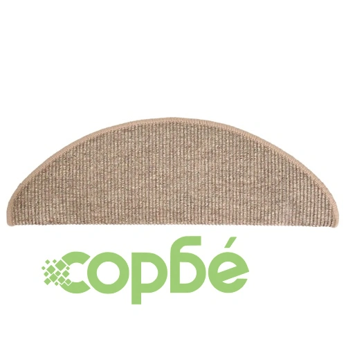 Изтривалки за стълби, 15 бр., 65x21x4 см, тъмнобежови, полукръгли, големи ➤ топ цена ➤ sorbe.bg