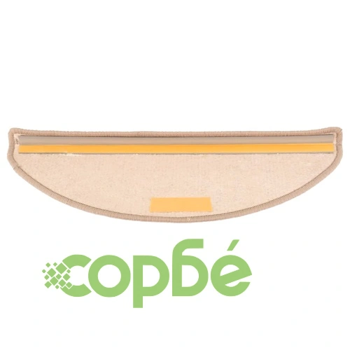 Изтривалки за стълби, 15 бр., 65x21x4 см, тъмнобежови, полукръгли, големи ➤ топ цена ➤ sorbe.bg