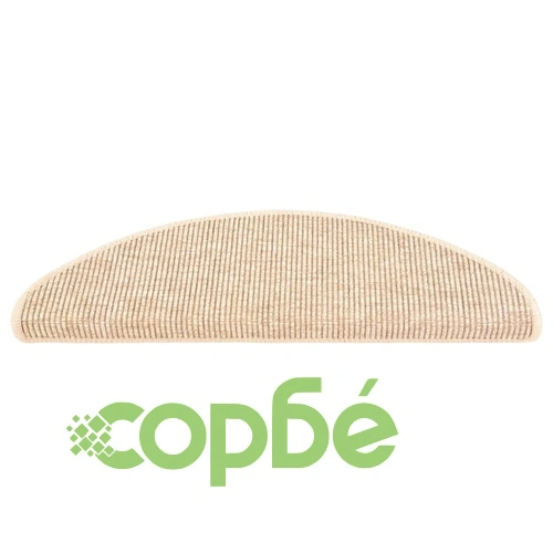 Изтривалки за стълби, 15 бр., 65x21x4 см, светлобежови, полукръгли, големи ➤ топ цена ➤ sorbe.bg