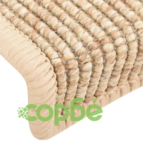 Изтривалки за стълби, 15 бр., 65x21x4 см, светлобежови, полукръгли, големи ➤ топ цена ➤ sorbe.bg