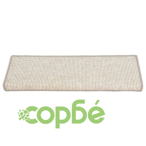 Изтривалки за стълби 15 бр. 65x21x4 см сребърни правоъгълни ръбове ➤ топ цена ➤ sorbe.bg