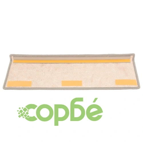 Изтривалки за стълби 15 бр. 65x21x4 см сребърни правоъгълни ръбове ➤ топ цена ➤ sorbe.bg