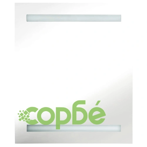 LED шкаф с огледало за баня, сияйно черно, 50x14x60 см ➤ топ цена ➤ sorbe.bg