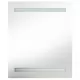 LED шкаф с огледало за баня, блестящо черен, 50x14x60 см