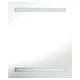 LED шкаф с огледало за баня, сив, 50x14x60 см