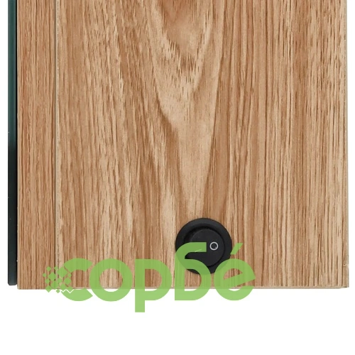 LED шкаф с огледало за баня, цвят дъб, 50x13x70 см ➤ топ цена ➤ sorbe.bg