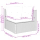 Градински диван с възглавници, 10 части, бежов полиратан