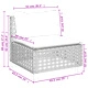 Градински комплект диван с възглавници 10 части черен полиратан