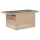 Градински комплект диван с възглавници 5 части бежов полиратан