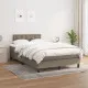 Боксспринг легло с матрак, таупе, 120x190 см, плат