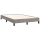 Боксспринг легло с матрак, светлосива, 120x190 см, кадифе
