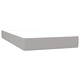 Боксспринг легло с матрак, светлосиво, 120x190 см, плат