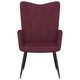 Релаксиращ стол, лилав, плат