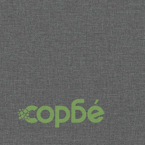 Релаксиращ стол с табуретка, тъмносив, плат ➤ топ цена ➤ sorbe.bg