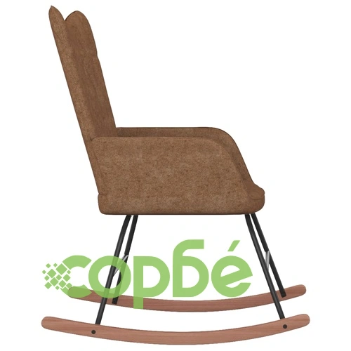 Люлеещ се стол, таупе, текстил ➤ топ цена ➤ sorbe.bg