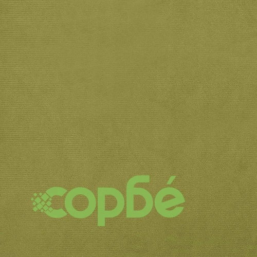 Люлеещ се стол с табуретка, светлозелен, кадифе ➤ топ цена ➤ sorbe.bg