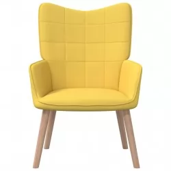 Релаксиращ стол, горчица жълто, плат