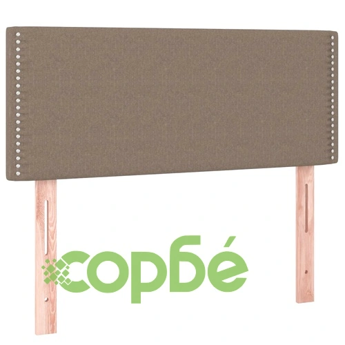 Боксспринг легло с матрак и LED, таупе, 120x190 см, плат ➤ топ цена ➤ sorbe.bg